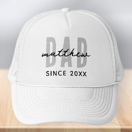 Gorra De Camionero Papá desde el 20XX Preppy simple moderno