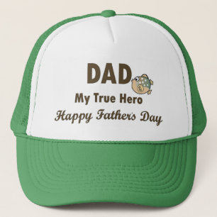 Gorra De Camionero Papá el mi día de padre feliz del héroe verdade
