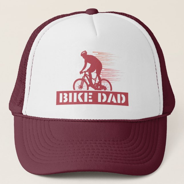 Gorra De Camionero Papá en bicicleta (Anverso)