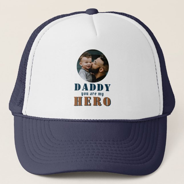 Gorra De Camionero Papá, eres mi padre héroe. (Anverso)