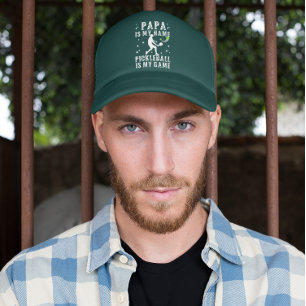 Gorra De Camionero PAPA es mi nombre PICKLEBALL es mi regalo para DAD