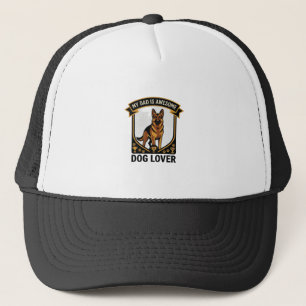 Gorra De Camionero Papá es un increíble amante de los perros Pastor A