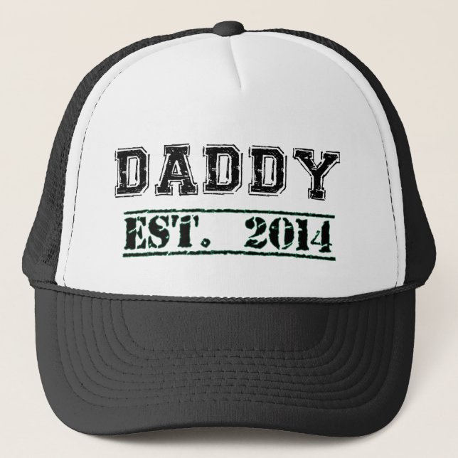 Gorra De Camionero Papá Est. 2014 - Nuevo regalo del papá o del (Anverso)