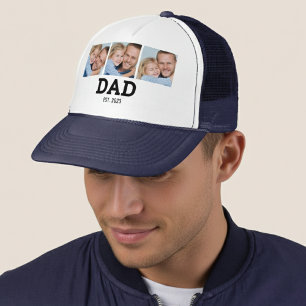 Gorra De Camionero Papá Estableció Foto Negra 3