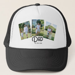 Gorra De Camionero Papá Estableció Texto Grunge Negro 3 Foto