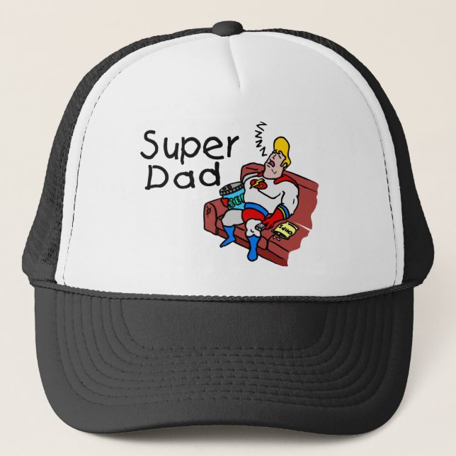 Gorra De Camionero Papá estupendo (el dormir) (Anverso)