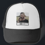 Gorra De Camionero Papá, hija, papá, eres genial.<br><div class="desc">"Papá,  eres genial",  presentando tu propia foto personalizada de ti y de papá</div>