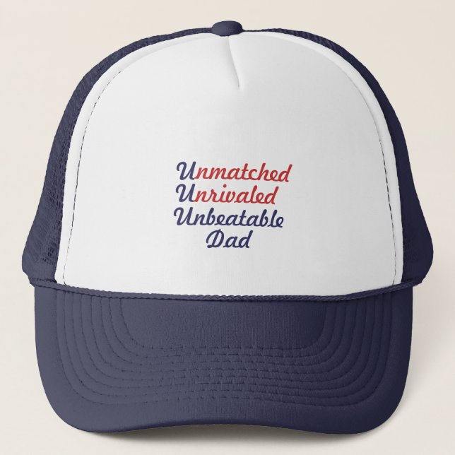 Gorra De Camionero Papá imbatible incomparable incomparable (Anverso)