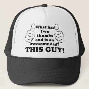 Gorra De Camionero Papá impresionante con los pulgares