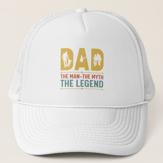 Gorra De Camionero Papá legendario (Anverso)