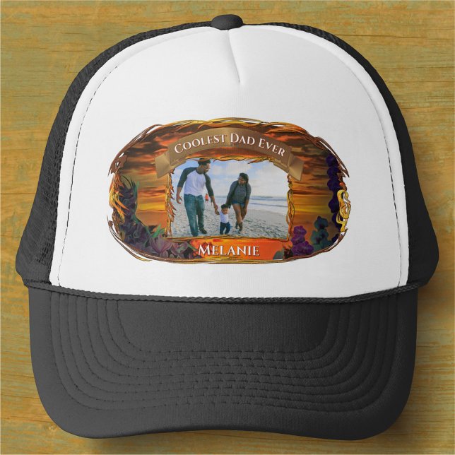 Gorra De Camionero Papá más frío jamás atardecer 2584 (Subido por el creador)