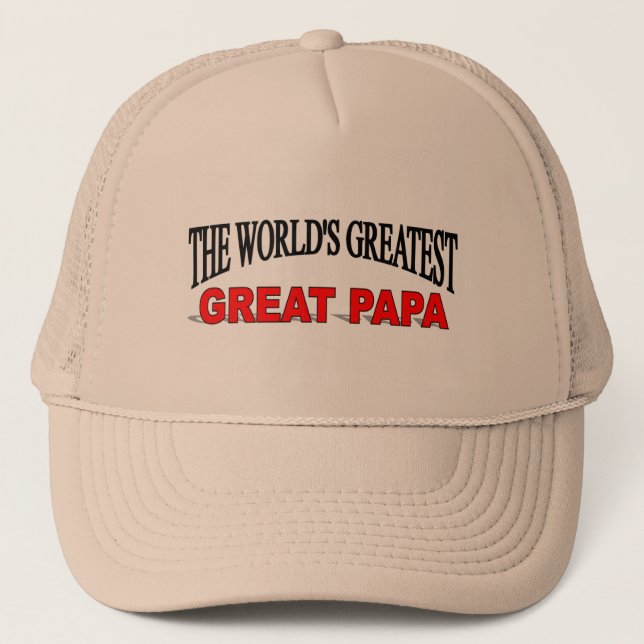 Gorra De Camionero Papá más grande de los mundos la gran (Anverso)