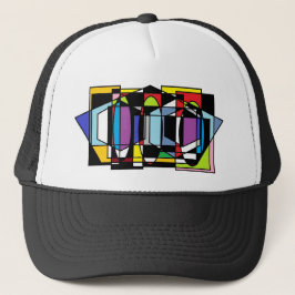 Gorra De Camionero Papá, niños y niños abstracto