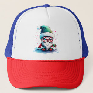 Gorra De Camionero Papá Noel enojado con una copa de café