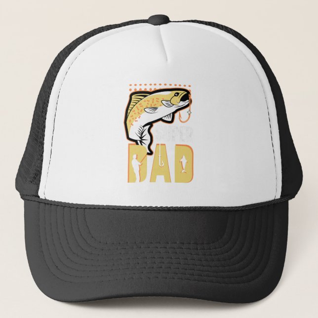 Gorra De Camionero Papá Noel Moderno Pescador Amarillo Papá (Anverso)
