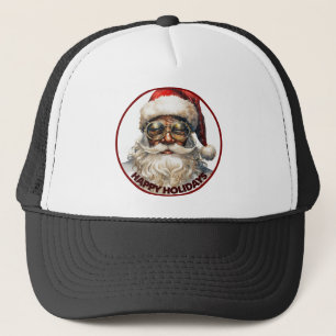Gorra De Camionero Papá Noel Negro Feliz Fiesta Kwanzaa Afroamericano