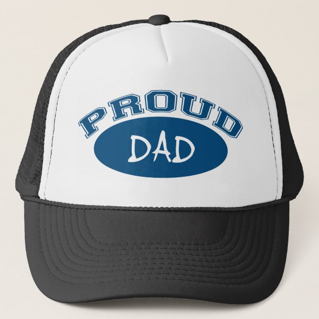 Gorra De Camionero Papá orgulloso (azul) (Anverso)
