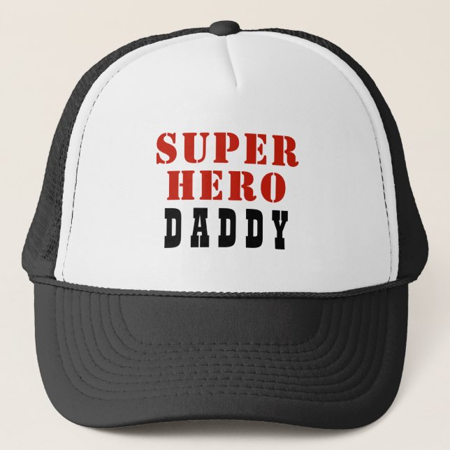 Gorra De Camionero Papá padre superhéroe (Anverso)