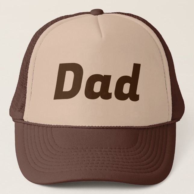 Gorra De Camionero Papá PERSONALIZABLE Brown (Anverso)