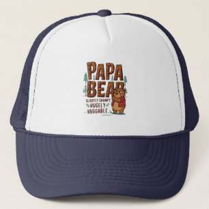 Gorra De Camionero Papá porta Vibes - Ligeramente Gruñón, Enormemente