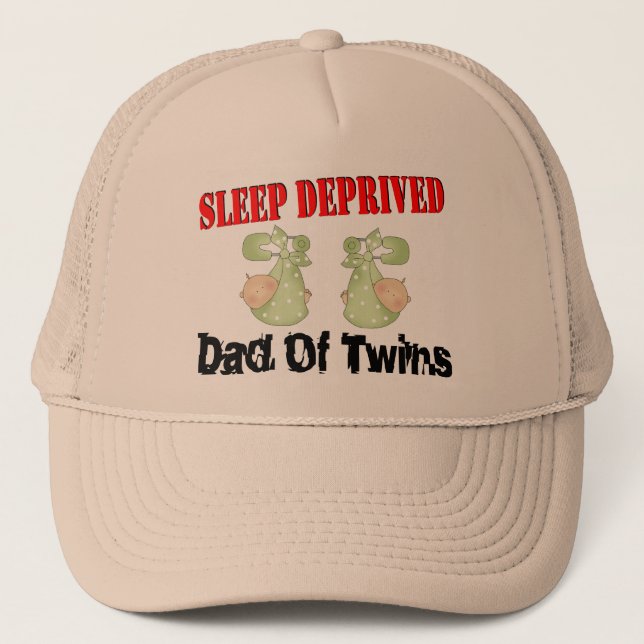 Gorra De Camionero Papá privado sueño de GEMELOS (Anverso)