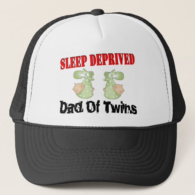 Gorra De Camionero Papá privado sueño de GEMELOS (Anverso)