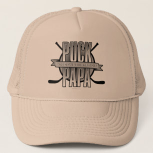 Gorra De Camionero Papa Puck (papá hockey)