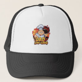 Gorra De Camionero Papá Rey de Bbq Grill Ama el Día de los Padres