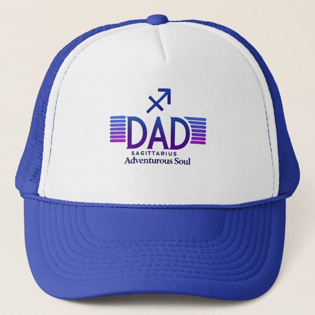 Gorra De Camionero Papá sagitario - divertido (Anverso)