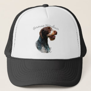 Gorra De Camionero Papá Wirehaired alemán 2 del indicador