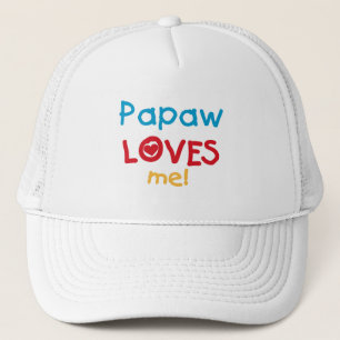 Gorra De Camionero Papaw me ama camisetas y regalos