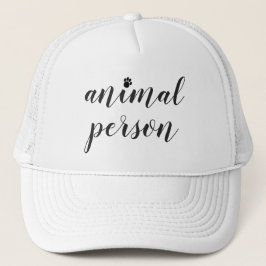 Gorra De Camionero Papel de citas de persona animal negro
