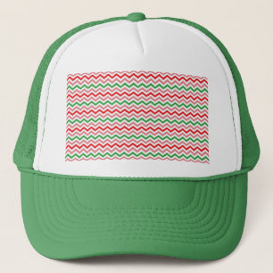 Gorra De Camionero Papel digital de verano de la sandía Zigzag