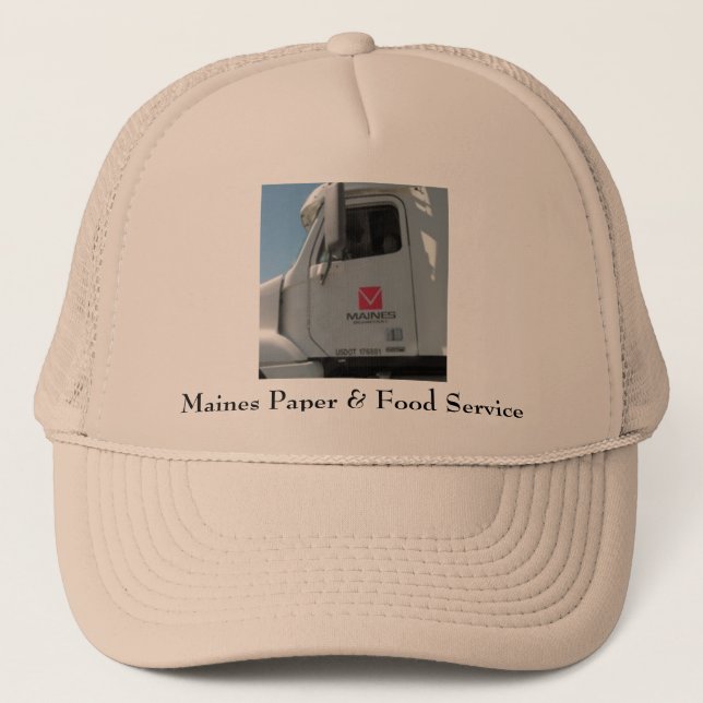 Gorra De Camionero Papel y alimentación de Maines (Anverso)