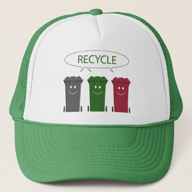 Gorra De Camionero Papeleras de reciclaje (Anverso)