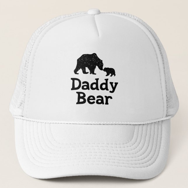 Gorra De Camionero Papi Bear Padres Día Papá Regalo (Anverso)