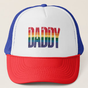 Gorra De Camionero Papi Día del Arcoiris, mes del orgullo gay