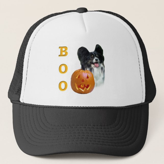 Gorra De Camionero Papillon Halloween BOO (Anverso)