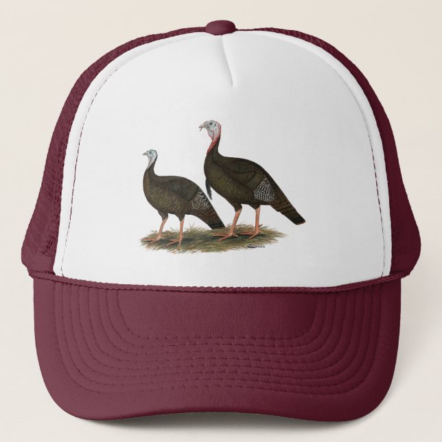 Gorra De Camionero Par salvaje del este de los pavos (Anverso)