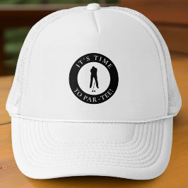 Gorra De Camionero Par Tee Time Funny Men's Golfer For Him