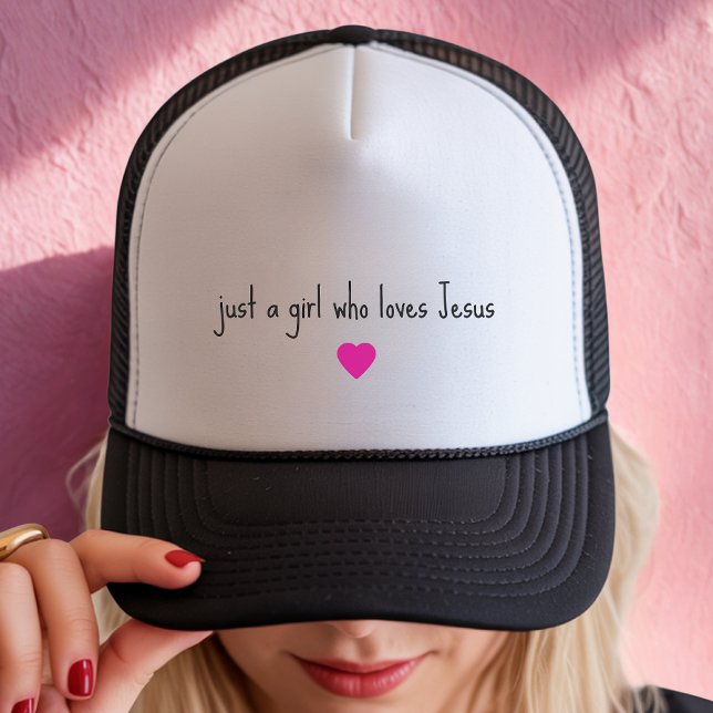 Gorra de camionero para chica que ama a Jesús (Subido por el creador)