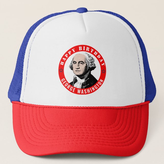 Gorra de camionero para el cumpleaños de George Wa (Anverso)