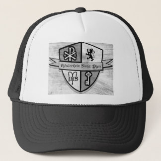 Gorra De Camionero Para el logotipo blanco y negro del rey y del país