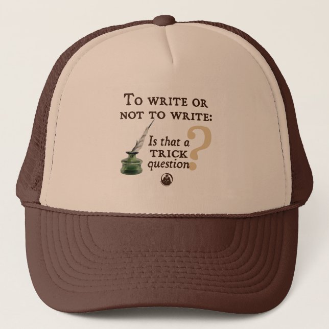 Gorra De Camionero Para escribir o no escribir (Anverso)