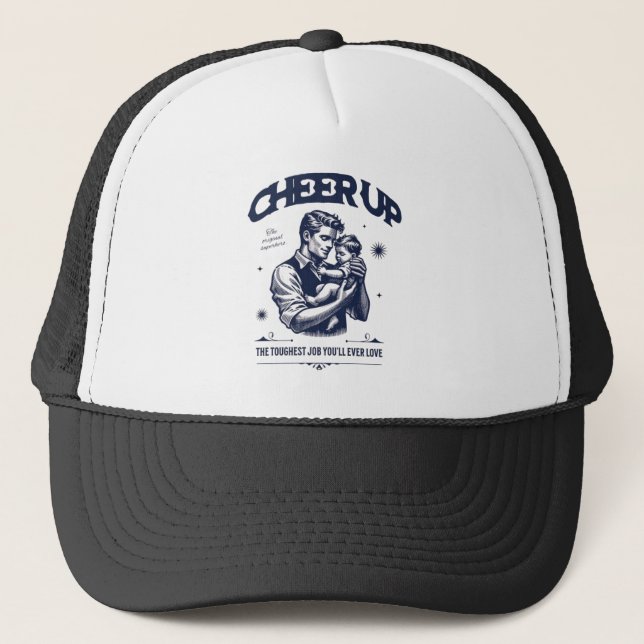GORRA DE CAMIONERO PARA HOMBRE DADDY CHEER UP (Anverso)