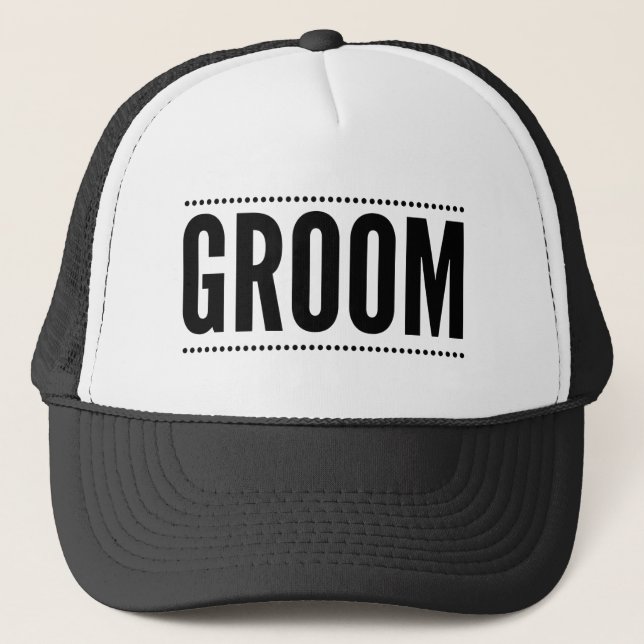 Gorra de camionero para la boda del novio (Anverso)