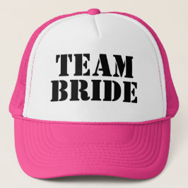 Gorra de camionero para la equipo de la novia