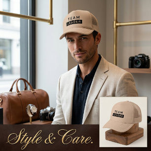 Gorra de camionero para líder de equipo personaliz