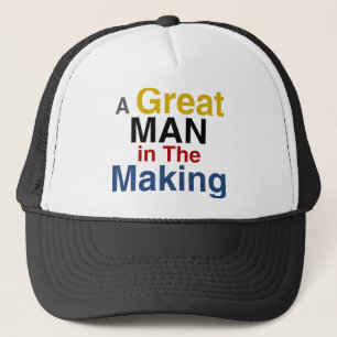 Gorra De Camionero para los muchachos y los niños - gran hombre en l
