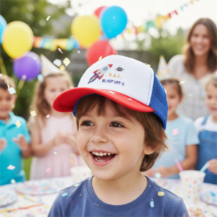 Gorra de camionero para niños cohete – Diversión e
